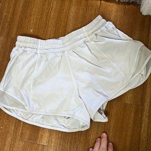 White Lululemon shorts